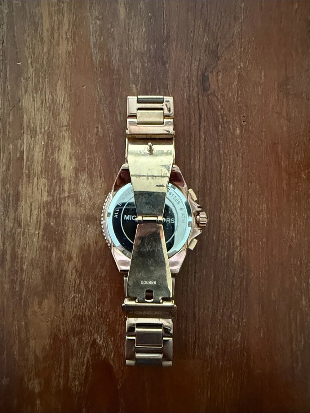 Michael Kors Rose Gold Women's Crystal Bezel Bracelet Watch